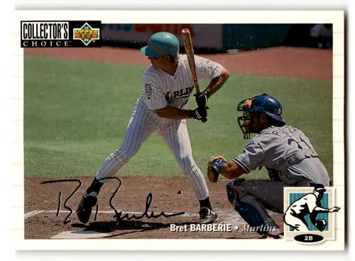 1994 Collector’s Choice Silver Signature Bret Barberie baseball card Marlins ID 60765