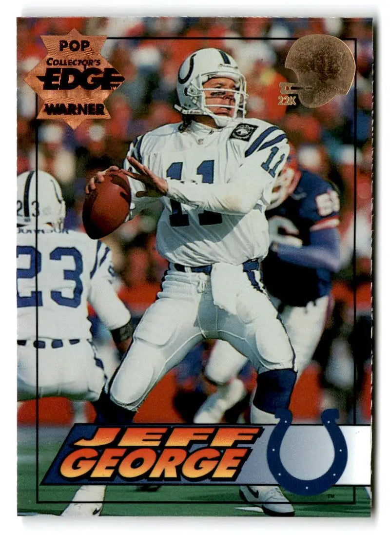 1994 Collector’s Edge #91 Jeff George Pop Warner Bronze 22K - Football Card Single