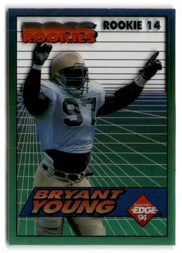 1994 Collector’s Edge Boss Rookies #14 Bryant Young NM Near Mint 49ers ID:66931 - Football Card Single