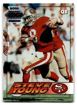 1994 Collector’s Edge Steve Young Boss Squad Silver #180 49ers - Football Card Single