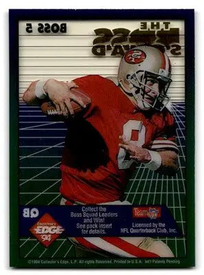 1994 Collector’s Edge Steve Young The Boss Squad Silver #5 49ers - Football Card Single