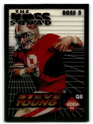1994 Collector’s Edge Steve Young The Boss Squad Silver #5 49ers - Football Card Single