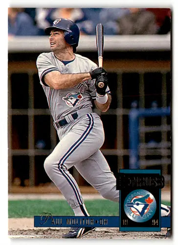 Paul Molitor baseball card featuring Toronto Blue Jays from 1994 Donruss series