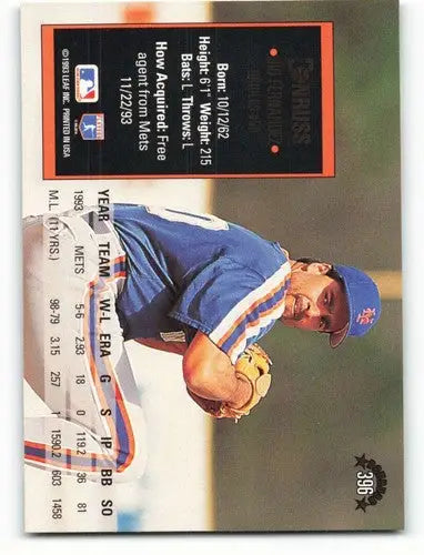 1994 Donruss #396 Sid Fernandez NM-MT Orioles ID:71062 - Baseball Card Single