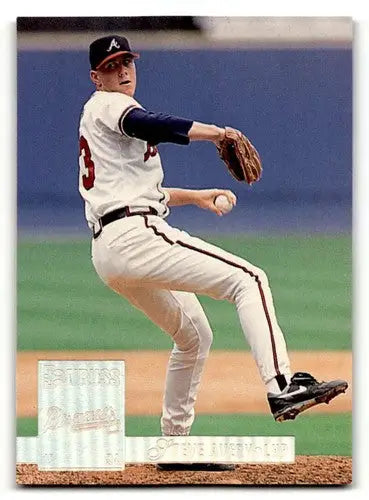 Original gloss Baseball card of Steve Avery Atlanta Braves 1994 Donruss #41