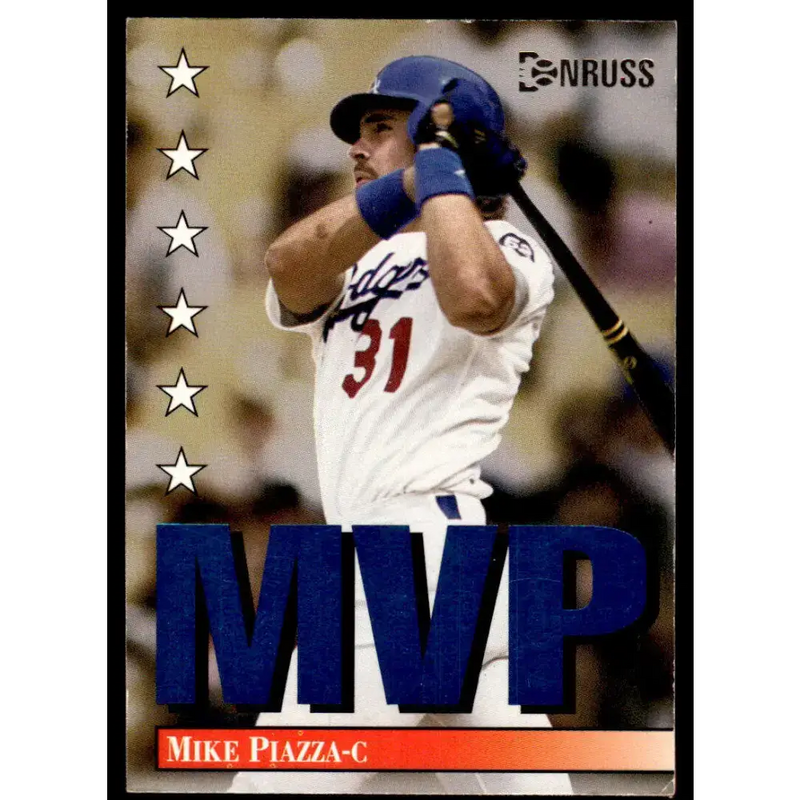 1994 Donruss #7 Mike Piazza EX/NM Los Angeles Dodgers Baseball Card - Baseball Card Single