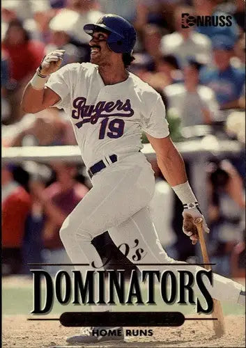 Vintage 1994 Donruss Decade Dominators Jumbos baseball card of Juan Gonzalez with original gloss