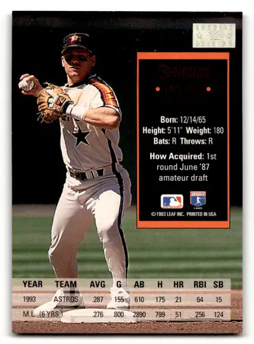 1994 Donruss Special Edition Gold #12 Craig Biggio NM Near Mint Astros ID:58515 - Baseball Card Single
