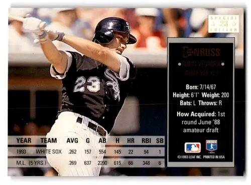 1994 Donruss Special Edition Gold Robin Ventura baseball card near mint White Sox