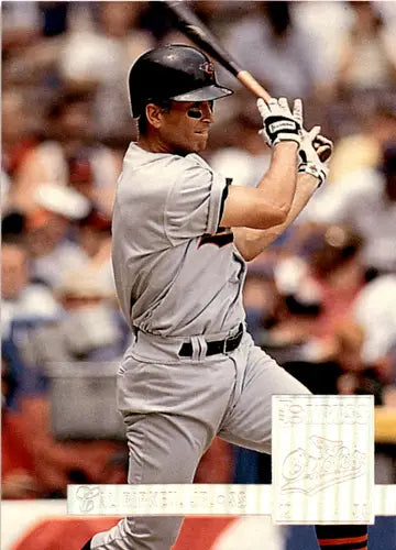 Baseball trading card of Cal Ripken Jr. in batting stance from Donruss Special Edition Gold