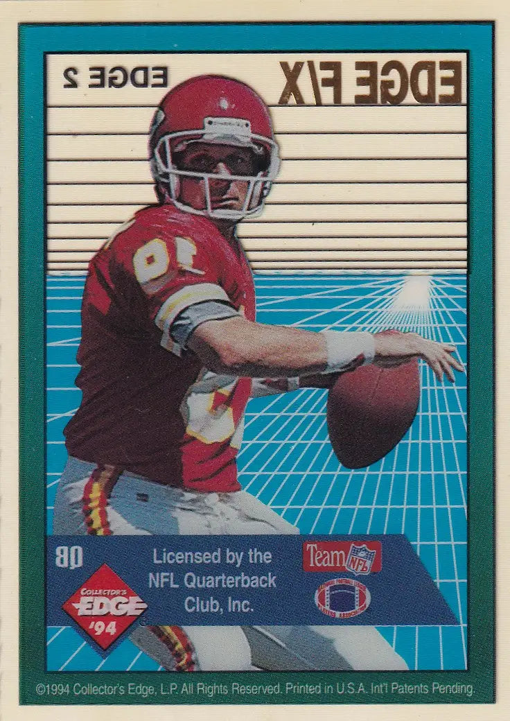 1994 EDGE #2 JOE MONTANA CLEAR- SAN FRANCISCO 49ERS