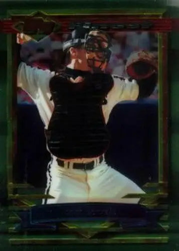 Original gloss Baseball catcher card featuring Scott Servais from 1994 Finest NM-MT