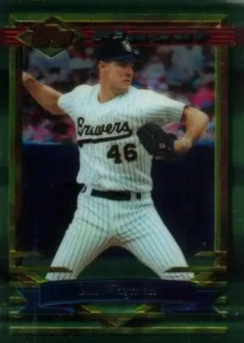 Original gloss baseball card of pitcher Bill Wegman NM-MT from 1994 Finest Simply Sandoval series