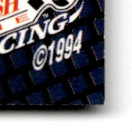 Finish Line Racing Geoff Bodine box with black and blue pattern and white label