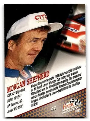 1994 Finish Line Racing Morgan Shepherd #42 - Racing Card Single