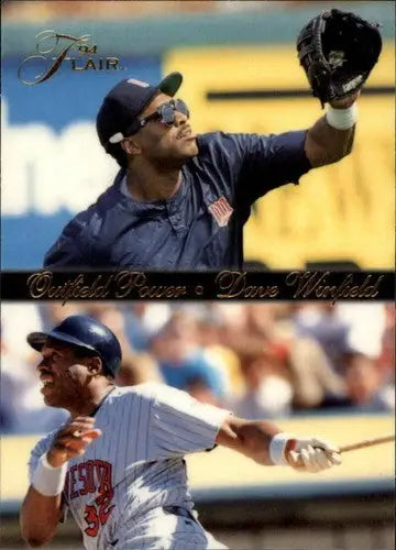 1994 Flair Outfield Power Dave Winfield baseball card Twins NM-MT for collectors