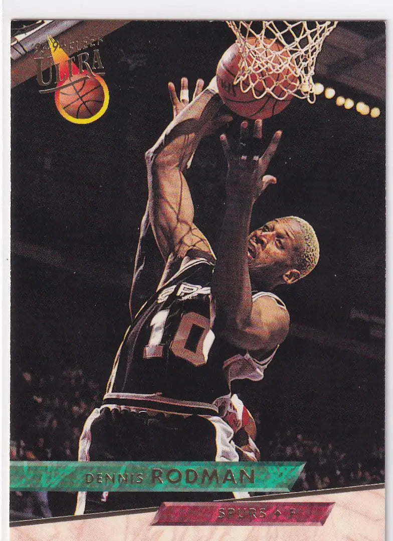 1994 FLEER #340 DENNIS RODMAN- SAN ANTONIO SPURS - Basketball Card Single
