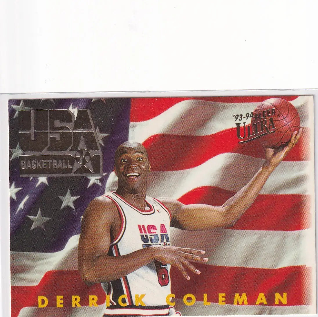1994 FLEER #361 DERRICK COLEMAN USA- NEW JERSEY NETS - Basketball Card Single