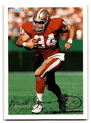 1994 Fleer #415 Brent Jones - Football Card Single
