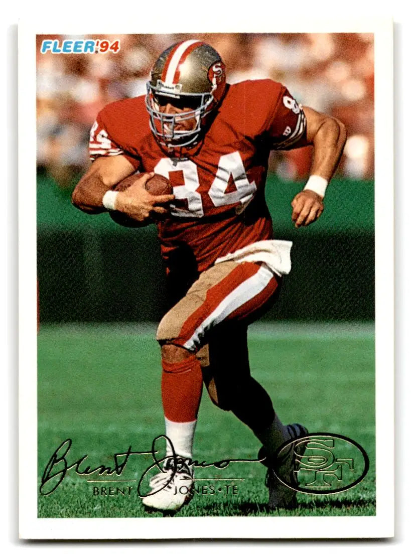1994 Fleer #415 Brent Jones - Football Card Single