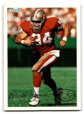 1994 Fleer #415 Brent Jones - Football Card Single