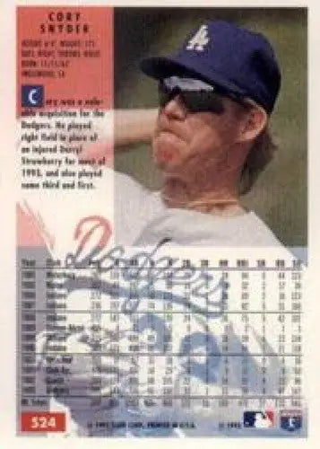 1994 Fleer #524 Cory Snyder NM-MT Dodgers - Baseball Card Single
