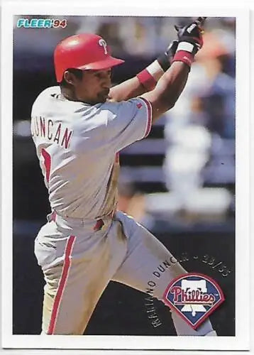 1994 Fleer #586 Mariano Duncan NM-MT Phillies baseball card with original gloss finish
