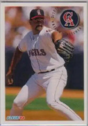 Original gloss baseball card of Julio Valera NM-MT from 1994 Fleer #72 Angels