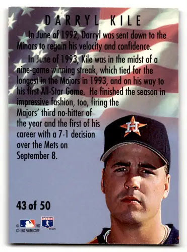 1994 Fleer All Stars #43 Darryl Kile NM Near Mint Astros ID:58528 - Baseball Card Single