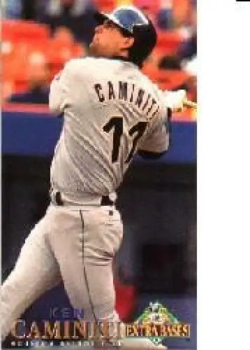 Original gloss 1994 Fleer Extra Bases Ken Caminiti baseball card featuring Astros player