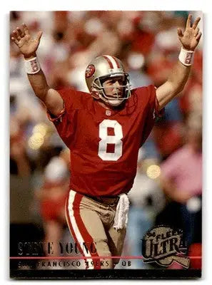 1994 Fleer Football Ultra Steve Young #285 San Francisco 49ers - Football Card Single