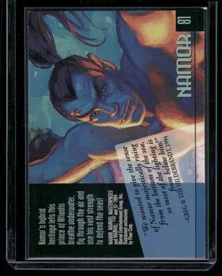 1994 Fleer Marvel Masterpieces Namor #81 - Marvel Card Single