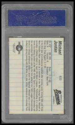 1994 Fleer ProCards: Barons fully visible #633a Michael Jordan WCG GEM-MT 10 - Basketball Card Single