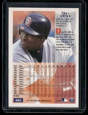 1994 Fleer Tony Gwynn #665 Baseball - Baseball Card Single