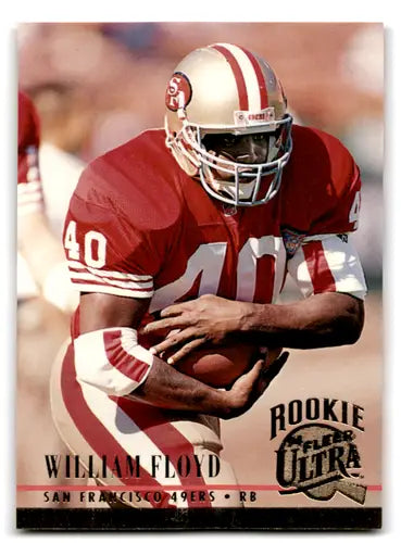 Football trading card featuring William Floyd from Fleer Ultra 1994 with original gloss