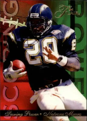 1994 Fleer Ultra Flair Scoring Power #2 Natrone Means NM-MT Chargers - Football Card Single