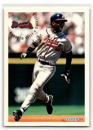 1994 Fleer Update #U102 Roberto Kelly Atlanta Braves Baseball Cards ID:53126 - Baseball Card Single