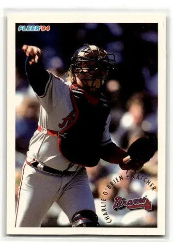1994 Fleer Update #U103 Charlie O’Brien Atlanta Braves Baseball Card ID:53133 - Baseball Card Single