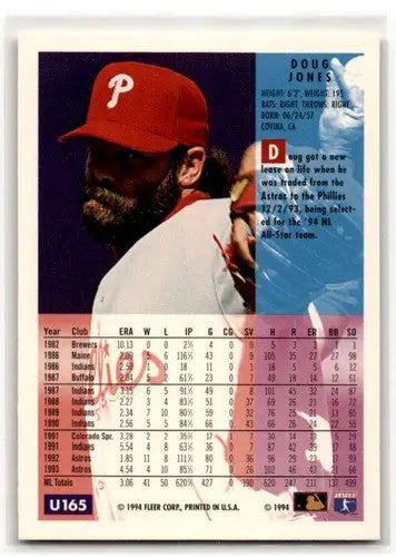 1994 Fleer Update #U165 Doug Jones Philadelphia Phillies Baseball Ca ID:53155 - Baseball Card Single