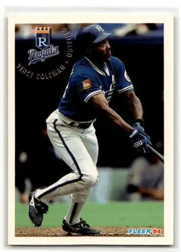 1994 Fleer Update #U47 Vince Coleman Kansas City Royals Baseball Car ID:53203 - Baseball Card Single