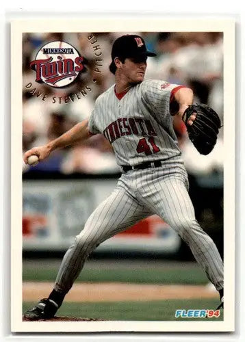 1994 Fleer Update #U65 Dave Stevens Minnesota Twins Baseball Cards ID:53160 - Baseball Card Single