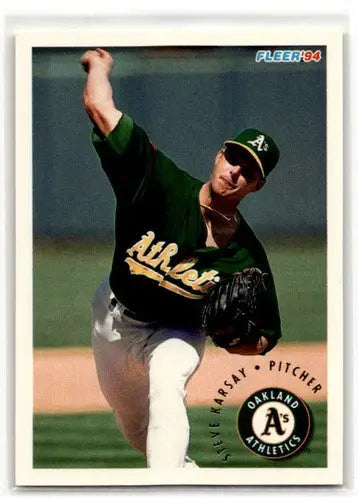 1994 Fleer Update #U76 Steve Karsay Oakland Athletics Baseball Cards ID:53180 - Baseball Card Single