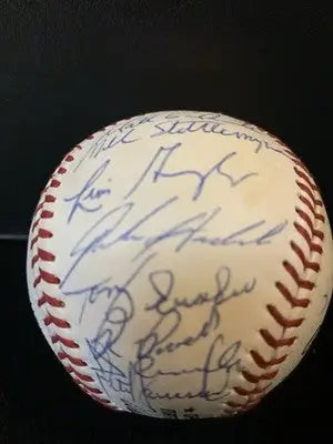 1994 Houston Astro Team Auto Baseball 33 Sigs Drabek Bagwell Hampton Signed Ball - Sports Memorabilia