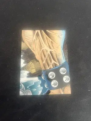 Muscular arm with studded wristband on Shadowhawk Cards Illustrated trading card image
