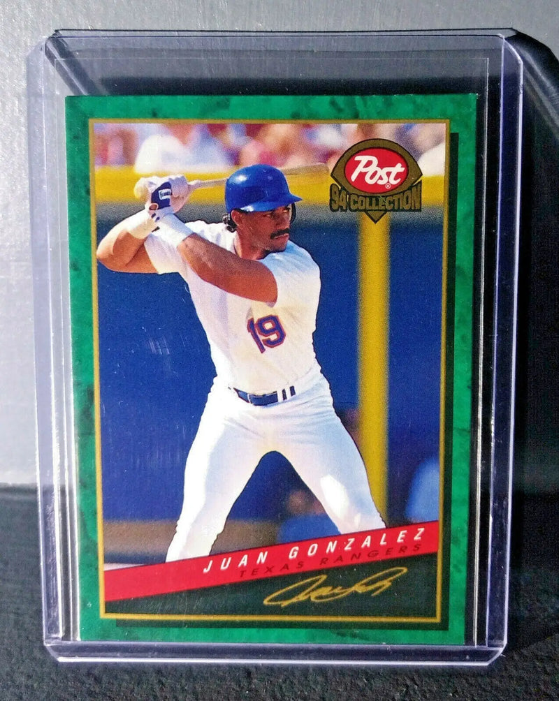 1994 Juan Gonzalez Post Collection #3 Baseball Card Texas Rangers - Baseball Card Single