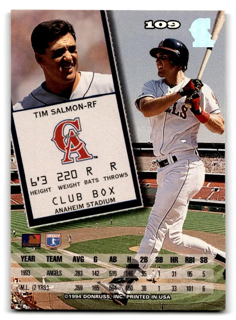 1994 Leaf #109 Tim Salmon - Baseball Card Single