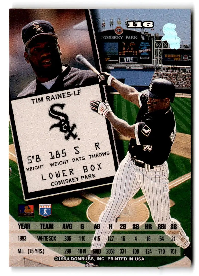 1994 Leaf #116 Tim Raines - Baseball Card Single