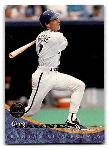 Greg Gagne baseball card 1994 Leaf NM-MT with original gloss Royals ID 71997
