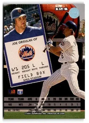 1994 Leaf #124 Joe Orsulak - Baseball Card Single