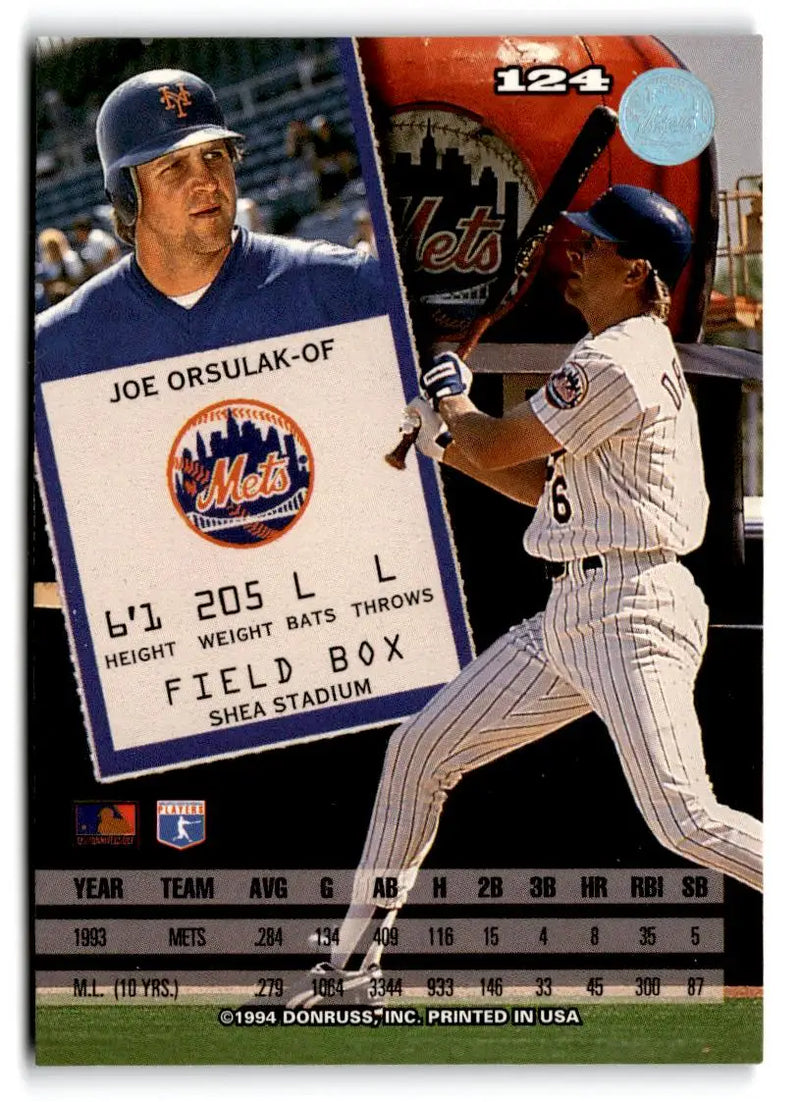 1994 Leaf #124 Joe Orsulak - Baseball Card Single
